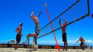 TOP 30 Crazy Actions Beach Volleyball | 3rd Meter Spike | Best Block | Best Defense