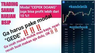 Trading Saham Pemula - modal CEPEK doang tapi CUAN 14 %‼️