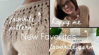 My New Favorite Knitting Pattern and New Favorite Yarn #fashionover50