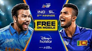 Asia Cup 2023 | Ind vs Sl | Second inning Live NOW | DisneyPlus Hotstar