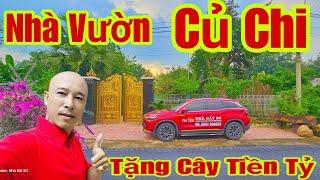 NHÀ VƯỜN CÂY KIỂNG BẠC TỶ NGHỈ DƯỠNG 1350m2 Tại CỦ CHI Có AO CÁ CHỦ CẦN BÁN GẤP  | #bietthusaigon