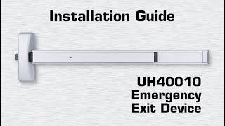 Universal Hardware Push Bar - Rim/Panic Exit Device Installation Video (UH40010)