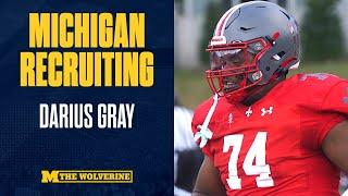 Top 100 OL target is a BULLY!!!! | Darius Gray | Michigan Football I Wolverines