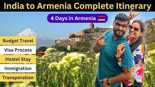 4 Days in Armenia- Itinerary With Cost | India to Armenia Travel Guide 2024 | VISA, SIM, FOREX