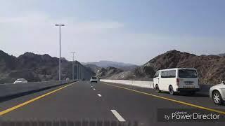 A Drive through Sharjah Khorfakkan New Road S142 | UAE's Largest Tunnel | Hyperlapse Video | Trip