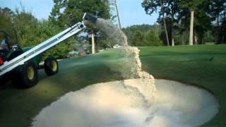 Dakota 440  Turf Tender  Adding Sand To Bunker