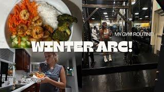 BUILDING OUR WINTER ARC | cooking and working out!