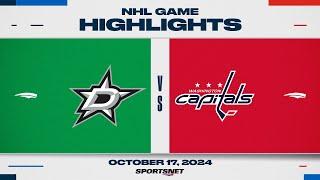 NHL Highlights | Stars vs. Capitals - October 17, 2024