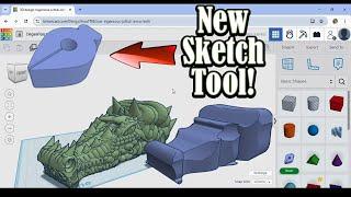 New Tinkercad Sketch Tool In Action! First