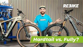 E-Bike Kaufberatung: Hardtail oder Fully - Welches E-Mountainbike passt zu mir? ‍️️ | Rebike.com