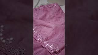 Nila Boutique Festive collection pure gachi tussar laheria hand ari real mirror work