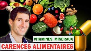 Réglez vos carences en VITAMINES et MINERAUX (fatigue et maladies chroniques)