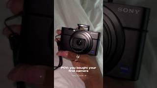 POV: you bought your first camera #contentcreator #digitalcamera #sonyrx100vii #sonycamera #vlog