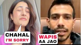 Dhanashree said Sorry to chahal on video call and both were get emotional Before divorce