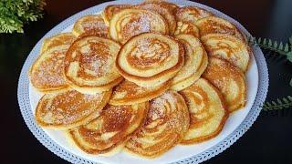 Prendi 1 mela e 1 uovo e fai questo Pancake in 5 minuti! La ricetta più veloce per la colazione.