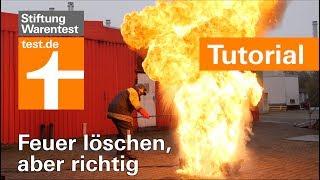 Feuerlöscher-Test: Fettbrand, Kabelbrand & Vorhang richtig löschen