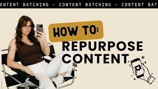 How to Repurpose your Social Media Content Effectively Using Canva, Later, and AI