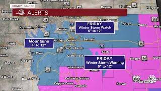 Another round of snow for the Denver metro area Thursday and Friday