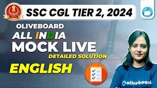 Oliveboard 23 - 24 November SSC CGL Tier 2 Live Mock Test With Solutions | SSC CGL English Mock Test