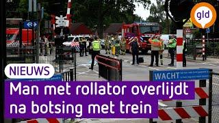 Man met rollator overleden na botsing met trein