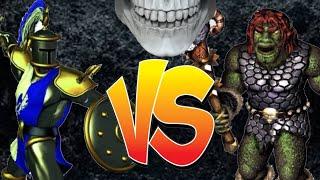 Heroes of Might and Magic III. Crusader VS Ogre mage