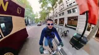 Riding a bike In London Shot by #insta360