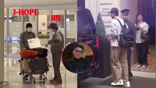 Bighit is panicking! JIN & J-HOPE is suddenly at the airport, bang si hyuk speaks up, what's wrong?