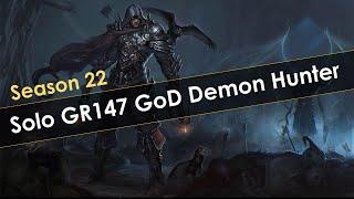 Diablo 3 Season 22 GR147 Solo GoD Demon Hunter