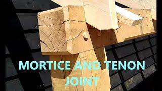 How to cut a mortice and tenon joint in Oak on site.