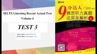 IELTS Listening Recent Actual Test Volume 6 - Test 3