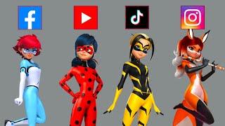 If Ladybug, Chloe & Alya White Were Social Media Characters | Fashion Wow