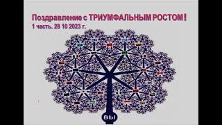 ТРИУМФАЛЬНОЕ ПОЗДРАВЛЕНИЕ с РОСТОМ  Команду Светланы Мазняк  1 часть. 28 10 2023 г.