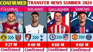 ALL CONFIRMED AND RUMOURS SUMMER TRANSFER NEWS,DONE DEALS,SOLANKE TO TOTTENHEM,SANCHO TO PSG