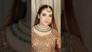 hiba Bukhari bridal look️| danish taimoor| hiba Bukhari| zard patoo ka ban drama |hum dono drama