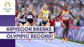 Faith Kipyegon Breaks Olympic Record!  | Women's 1500m | #Paris2024 highlights