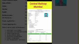 RRC center railway vacancy 2023 || RRC CR Railway Apprentice Recruitment || railway new vacancy 2023