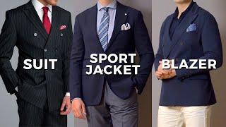 Suit vs Sports Jacket vs Blazer - What’s The Difference?