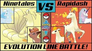 RAPDIASH vs NINETALES - Fire Evolution Line Battle