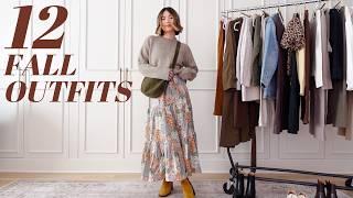 FALL LOOKBOOK | 12 Comfy and cozy fall outfits, how to dress cute for the fall!