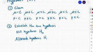 Eric's Statistics Lecture (Zoom) - Hypothesis Testing Intro