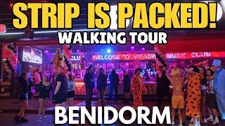 Benidorm's Strip & British Square are PACKED!┃Nightlife Walking Tour