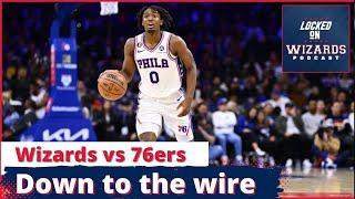 Tyrese Maxey drops 29 points as the Wizards lose to the Sixers 109-103. Butler and Kispert step up.