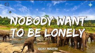 Nobody Want To Be Lonely - Ricky Martin [Lyrics]