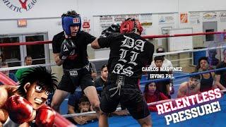 BRUTAL STRIKING! Amateur Boxer RAGES FORWARD In Sparring!