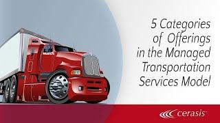 5 Categories of Offerings in the Managed Transportation Services Model