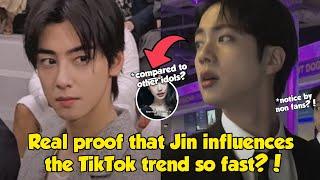 Jin also influences the TikTok trend, the level of non-fans' love for Jin even higher?!