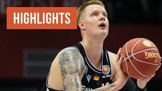 Highlights: JobStairs GIESSEN 46ers - HAKRO Merlins Crailsheim (BBL-Pokal, Saison 2023/24)