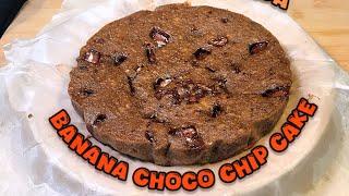 BANANA CHOCO CHIP CAKE - NO MAIDA  #thevoguetraveller #baking #asmr