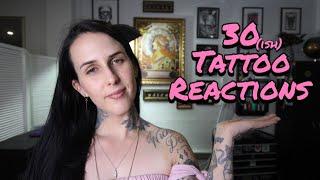 TATTOO TALK | 30(ish) Tattoo Reactions! | HayleeTattooer