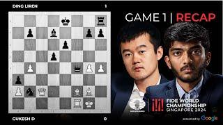 Game 1: Gukesh D 0-1 Ding Liren | Game Analysis by GM David Howell & IM Jovanka Houska